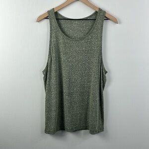 Club Monaco Green Sleeveless Cotton Blend Tank Top Womens Size M